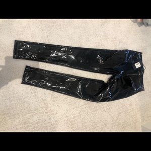 Piper and Jane faux patent leather pant size small